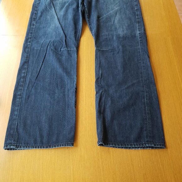 Ed Hardy 40 x 34 Embroidered Button Fly Blue Jeans by Christian Audigier - Picture 6 of 13